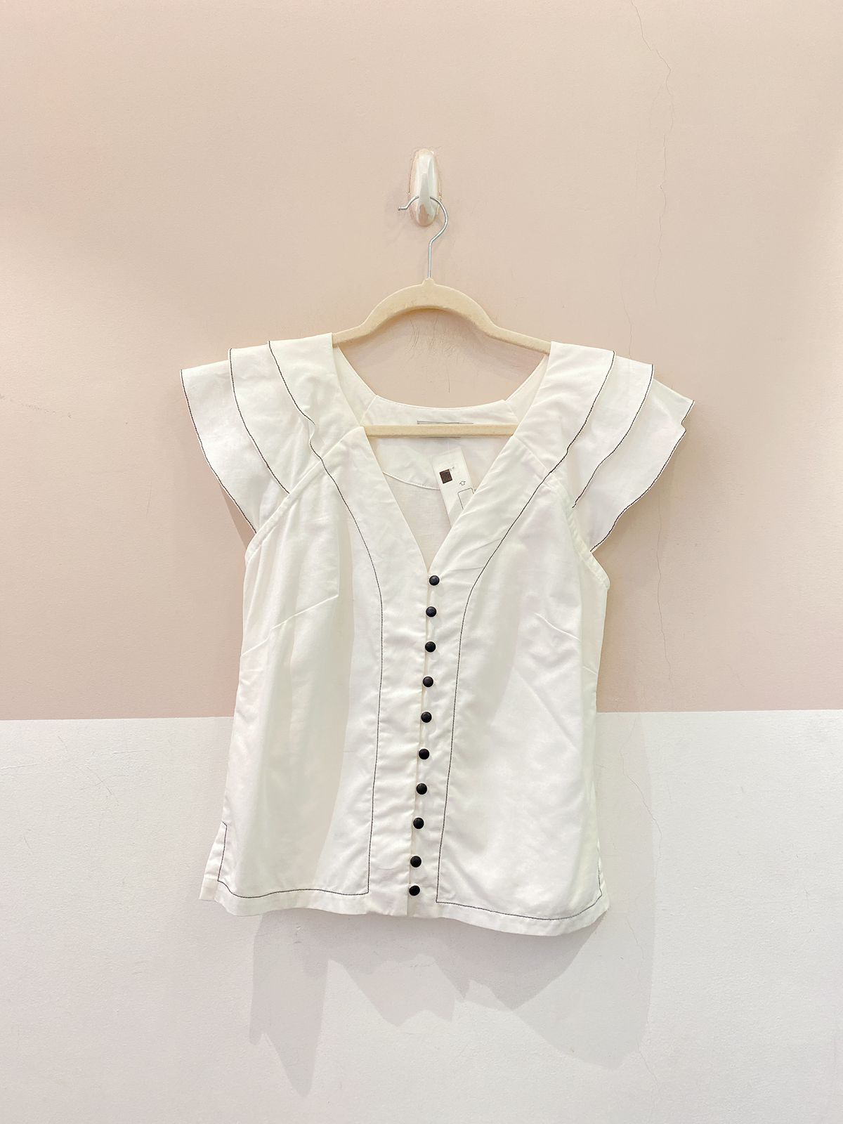 Camisa branca pesponto Peepou P