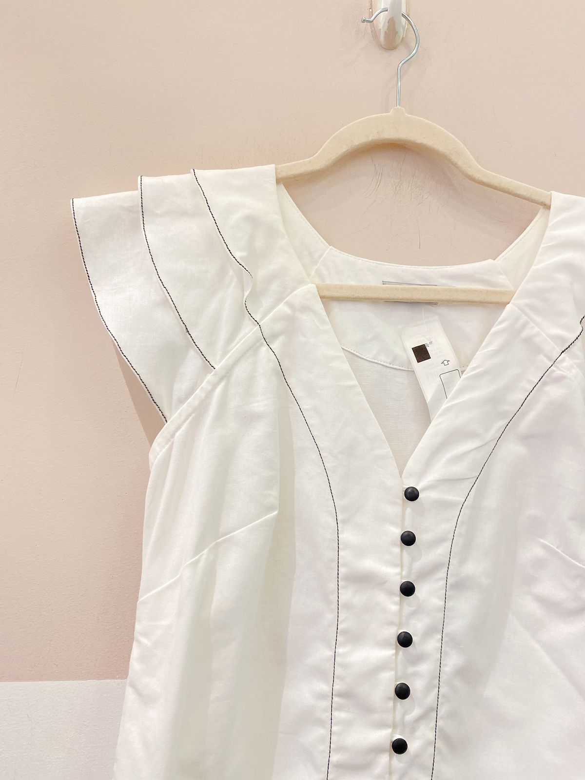 Camisa branca pesponto Peepou P