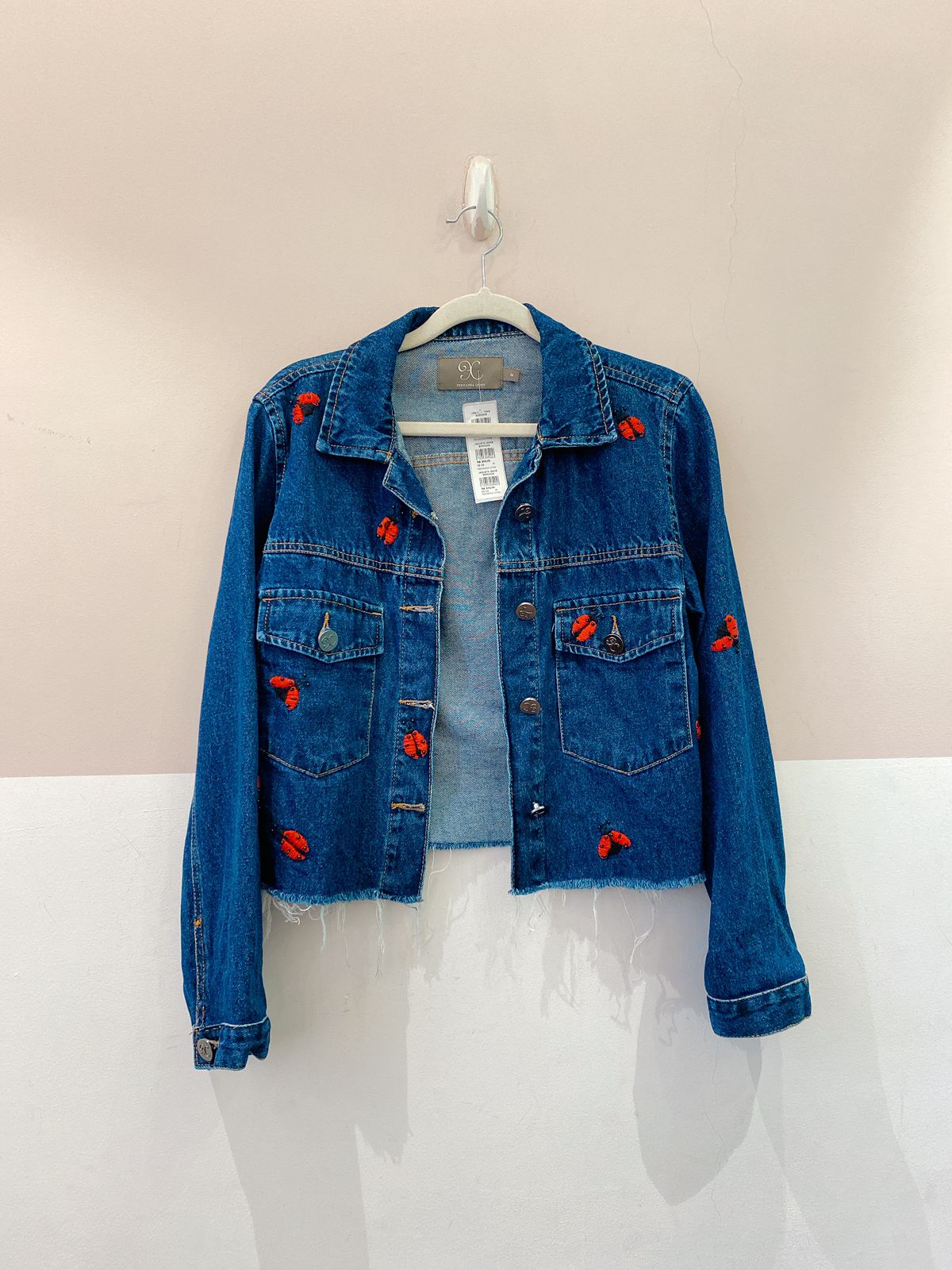 Jaqueta jeans bordada Fernanda Chies M