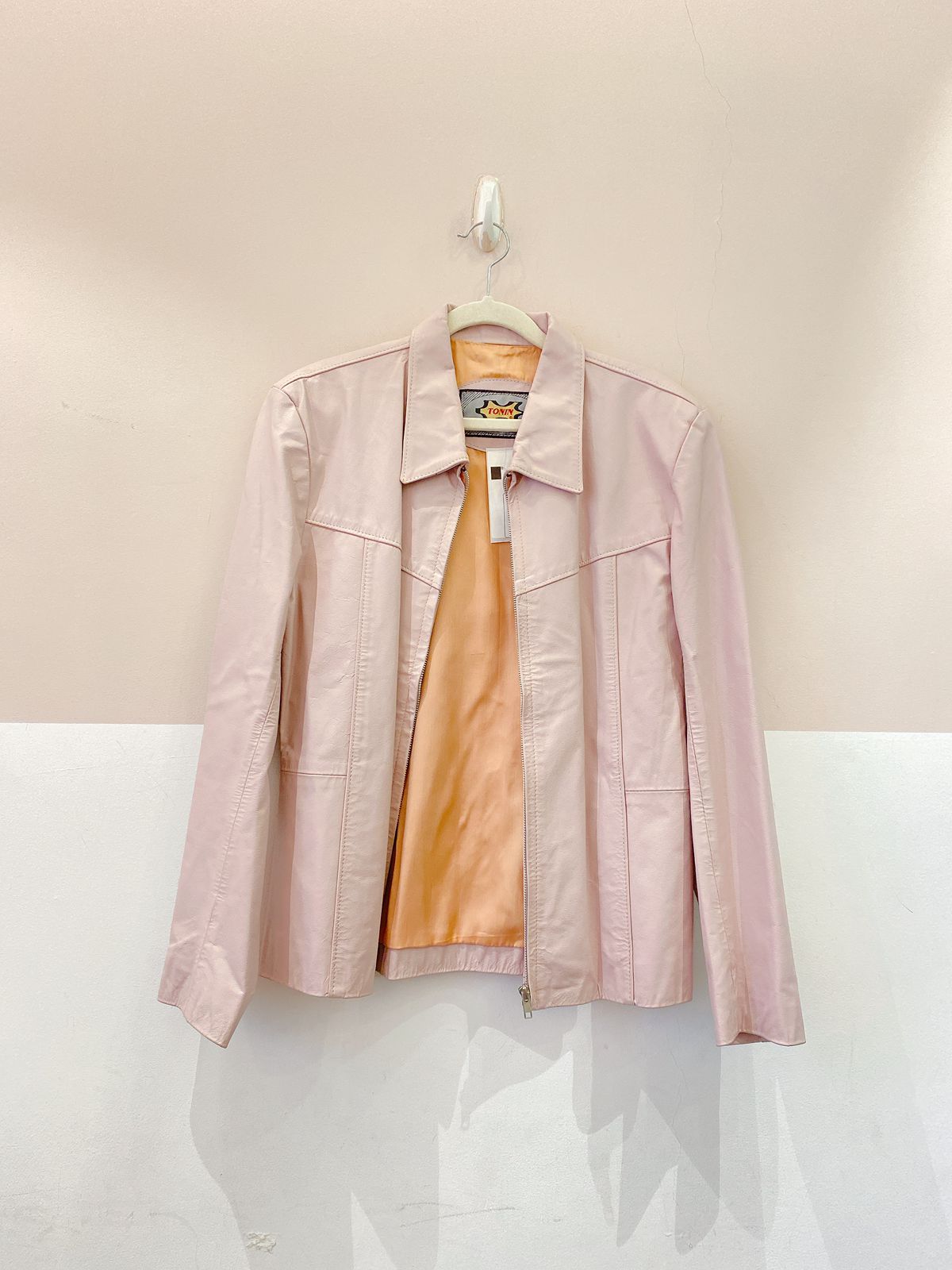 Jaqueta couro rosa Tonin M