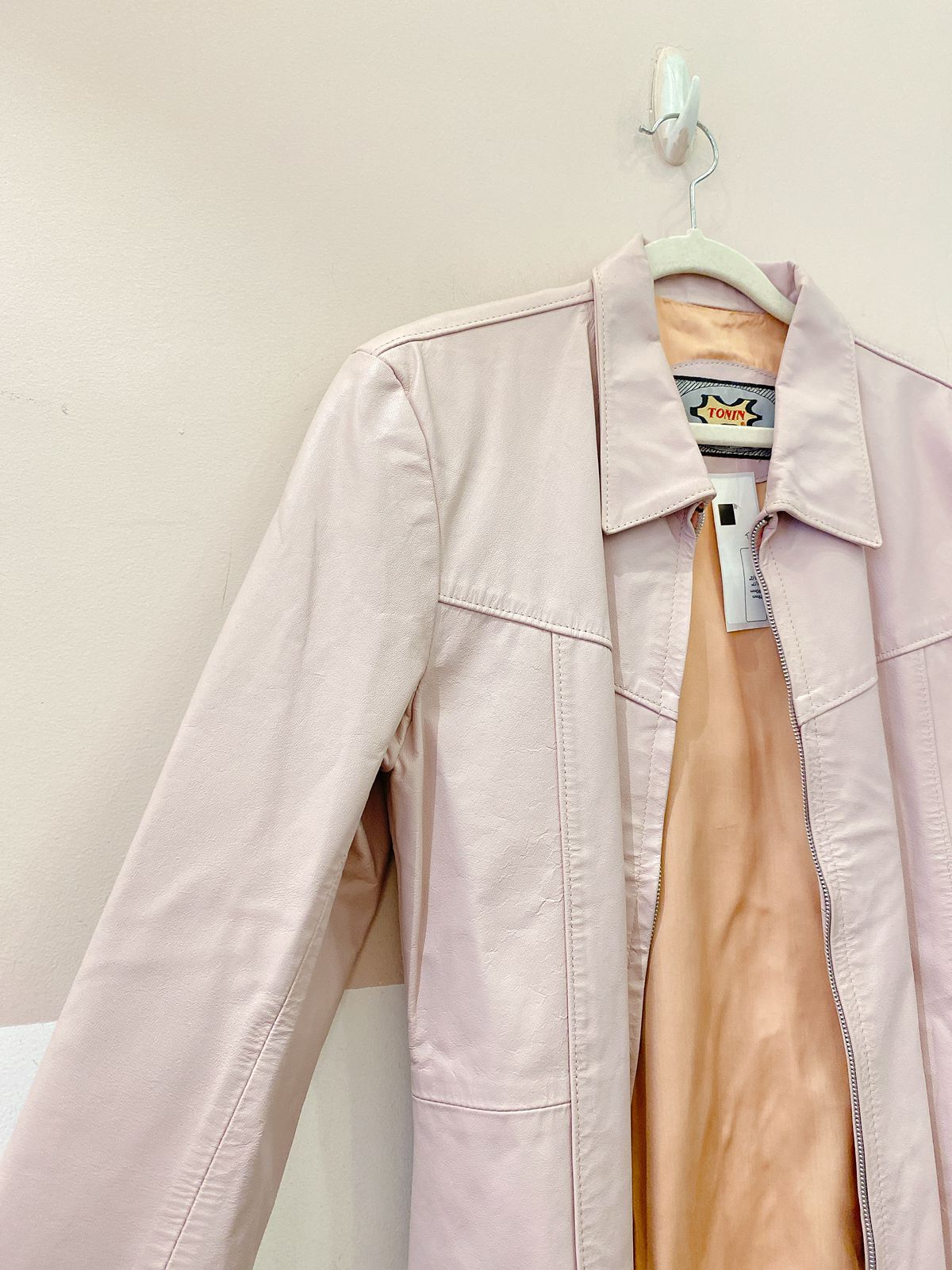 Jaqueta couro rosa Tonin M