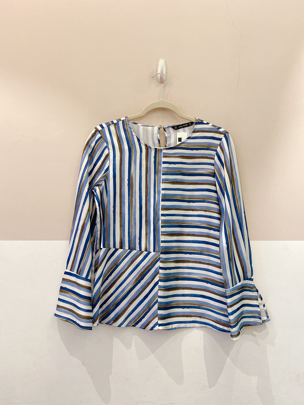 Bata listrada azul Zara P