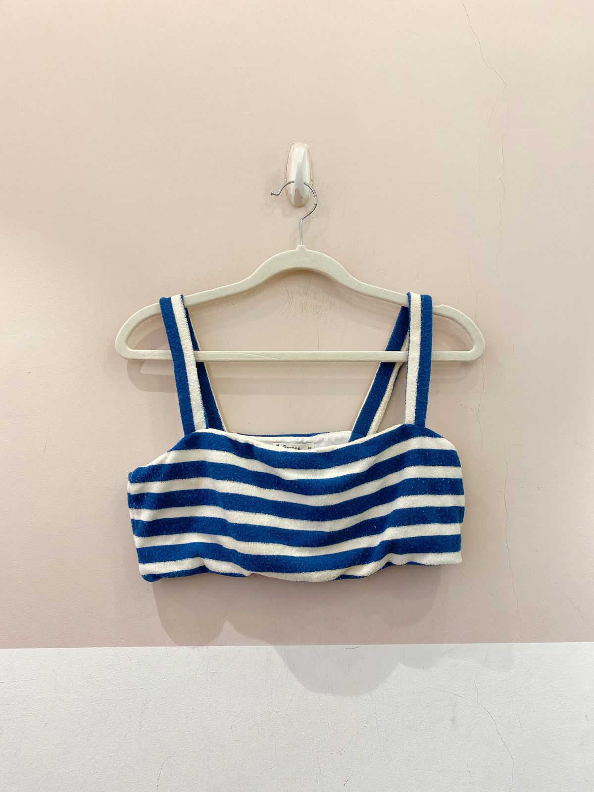 Biquíni azul atoalhado listras Peepou M