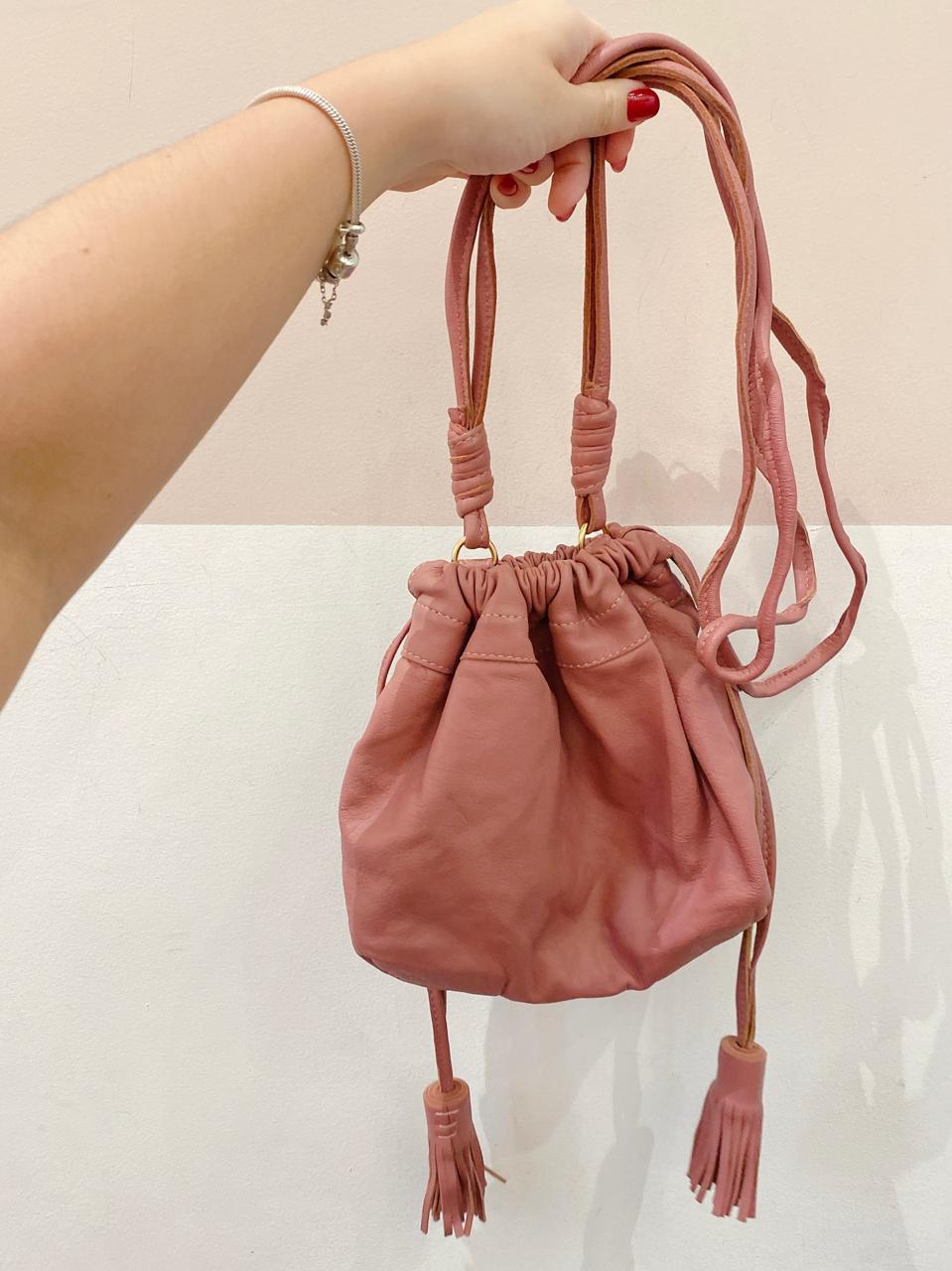 Bolsa saco rosa Id Bags