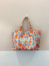 Bolsa tecido azul oncinha Schutz