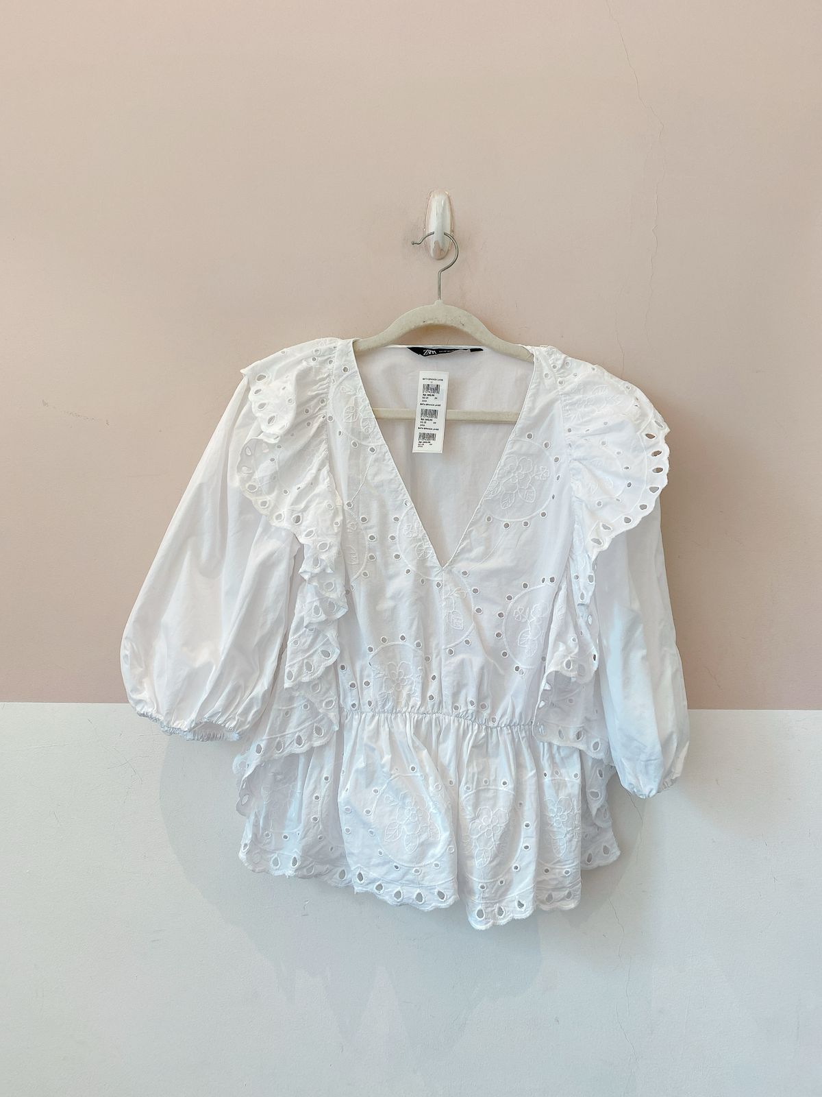 Bata branca laise Zara PP