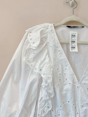 Bata branca laise Zara PP