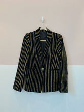 Blazer veludo listras douradas Eva 36
