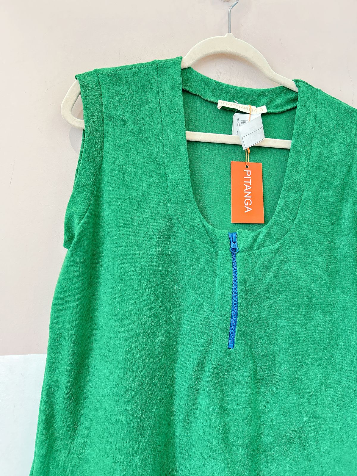 Regata atoalhada verde Pitta G