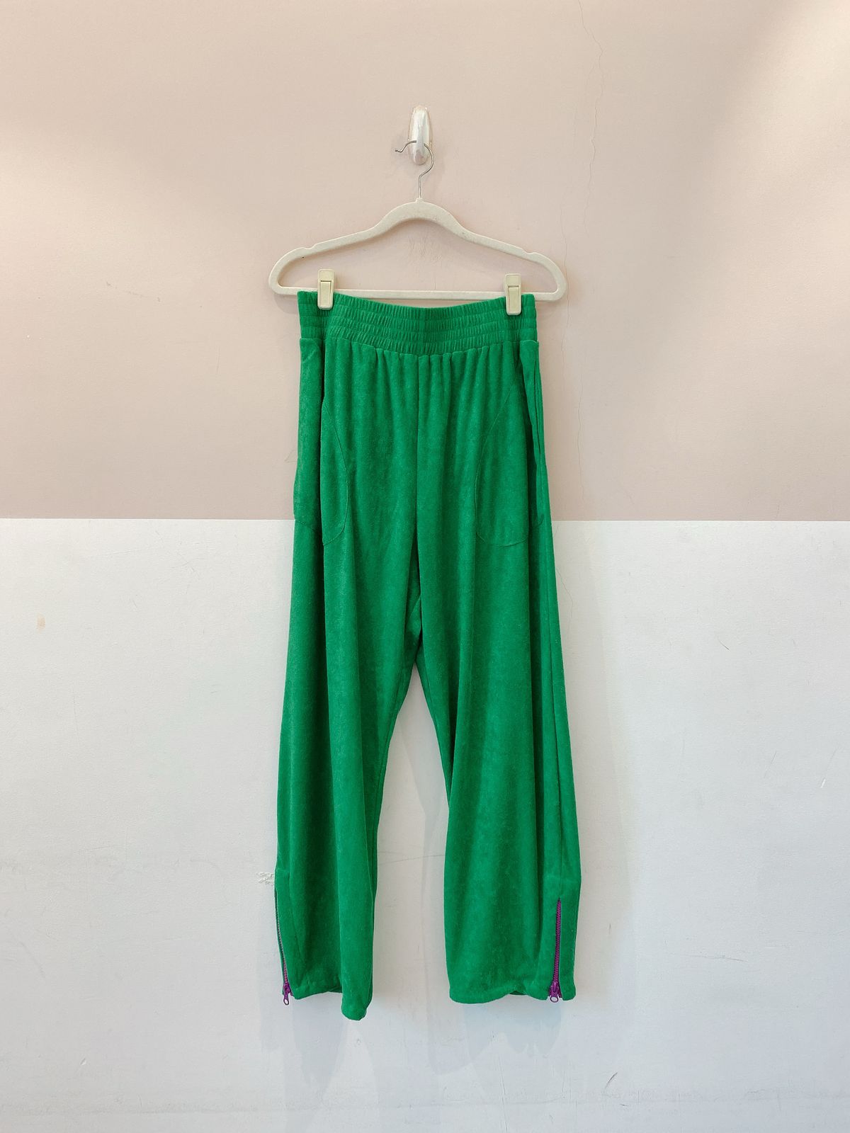 Calça toalhada verde Pitta P