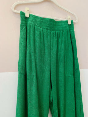 Calça toalhada verde Pitta P