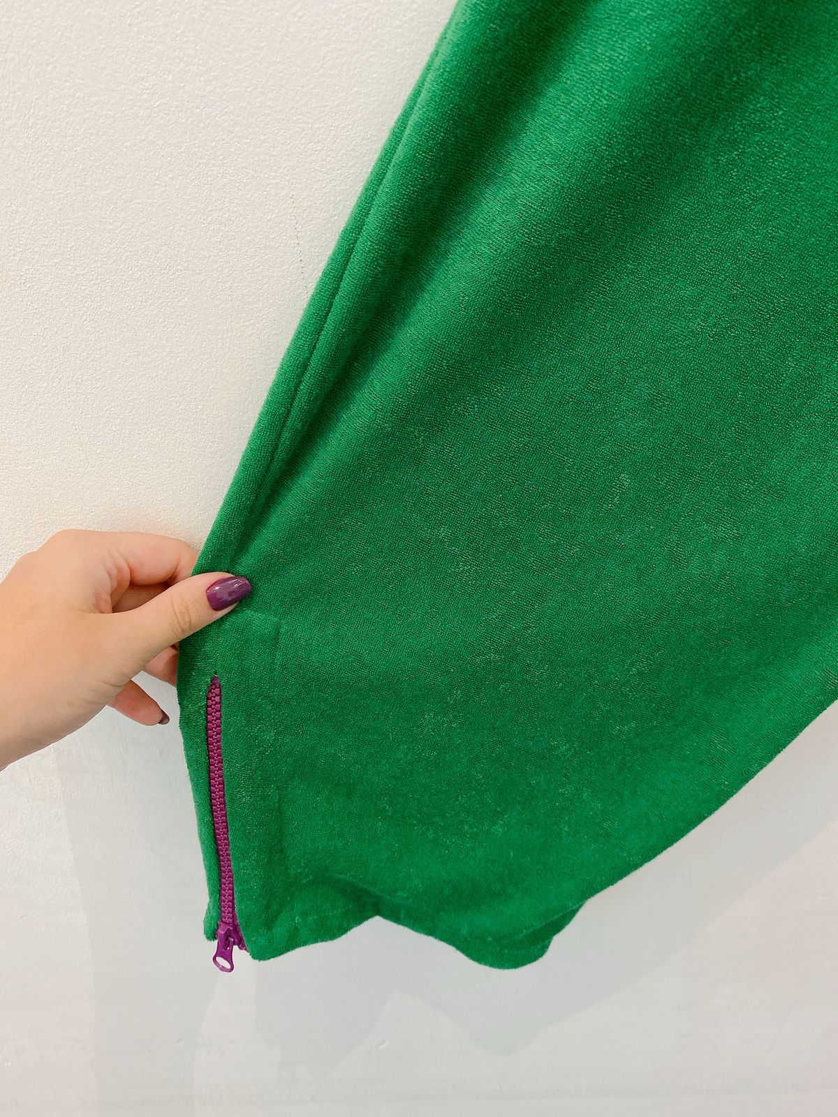 Calça toalhada verde Pitta P