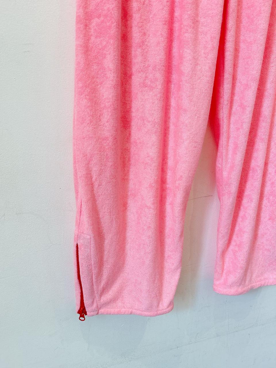 Calça atoalhada rosa Pitta G