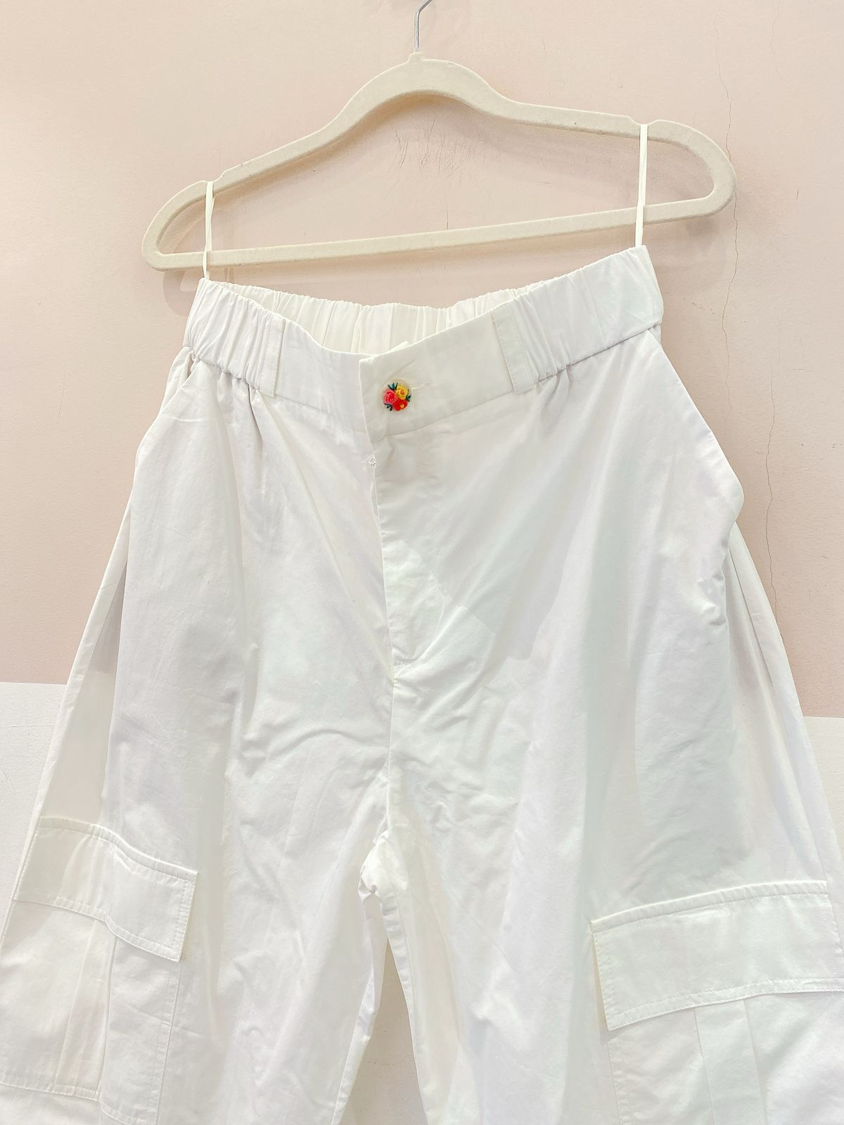 Calça cargo branca Pitta G