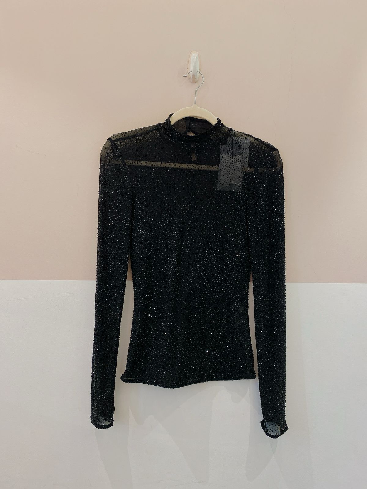 Blusa preto brilhos NK 36