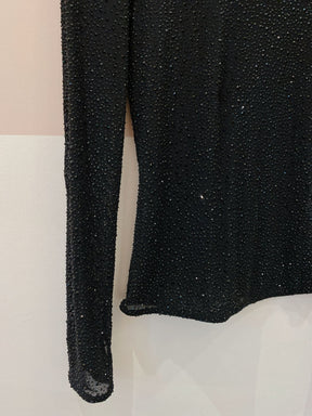 Blusa preto brilhos NK 36