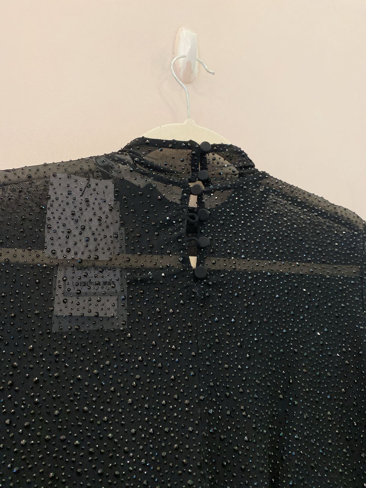 Blusa preto brilhos NK 36