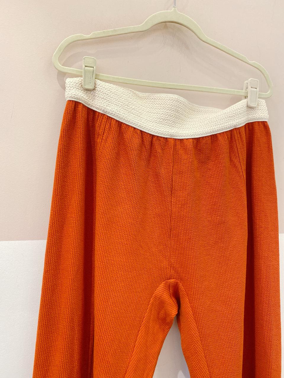 Calça terracota cós areia A. Niemeyer 44