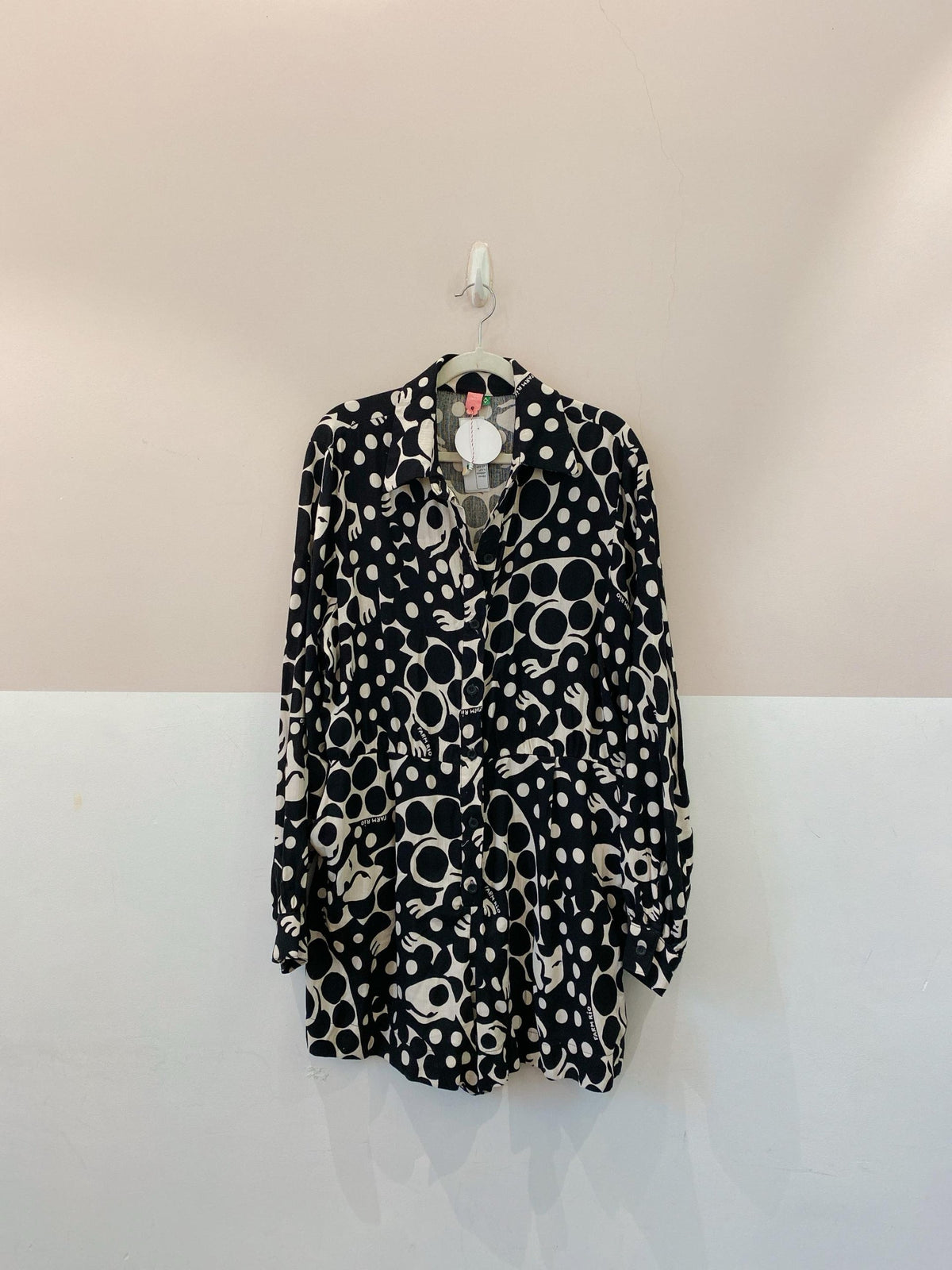 Macaquinho p&b estampa Farm GG