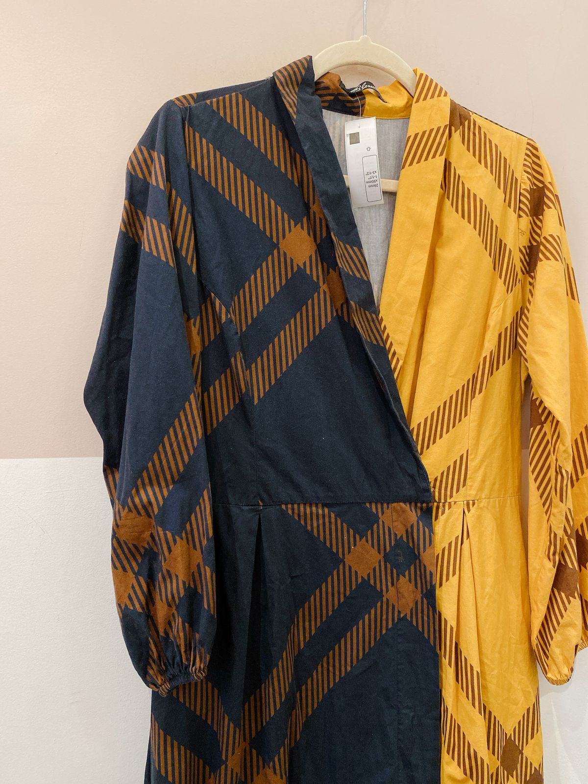 Vestido longo mix de estampas Blessed M