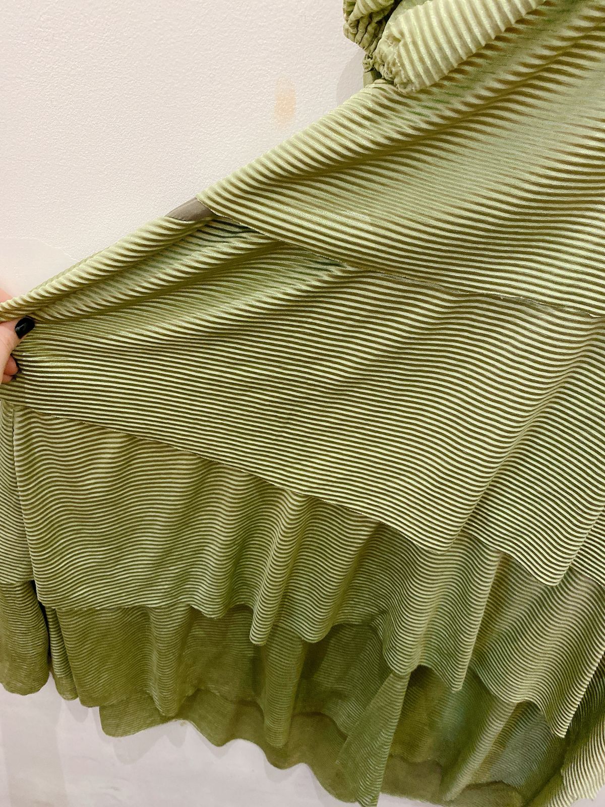 Vestido midi verde camadas Primp PP