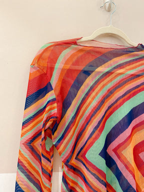 Blusa tule listras coloridas My Place P