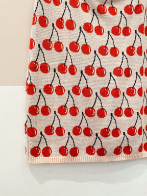 Minissaia tricot cerejas Benetton P