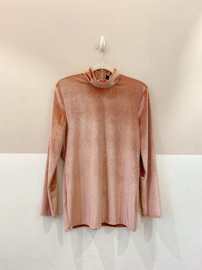 Blusa veludo rosé west side MADNOMAD P