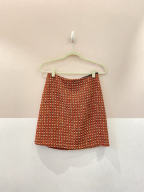 Minissaia tweed vermelha Ramo 38