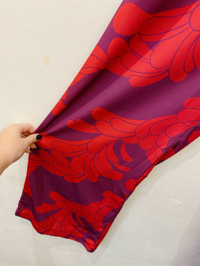 Calça reta estampada Maria Valentina 36