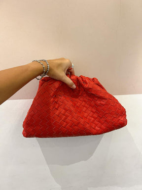 Bolsa pouch vermelha Bottega G