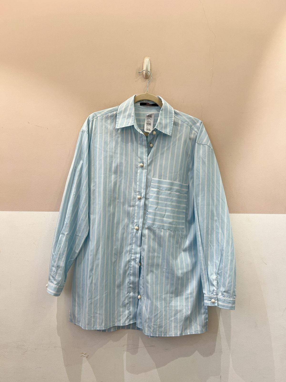 Camisa azul botões linha Animale 38