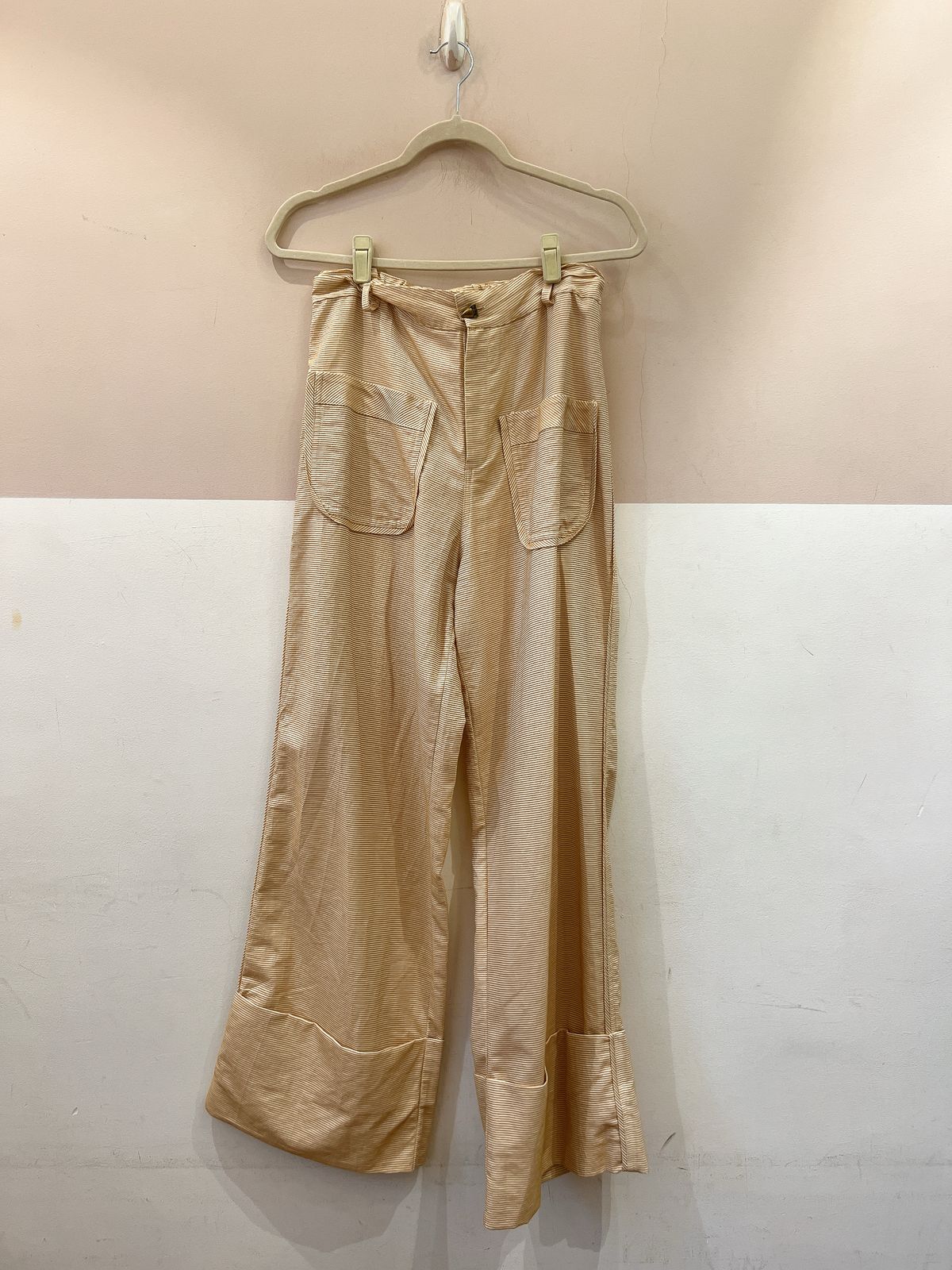 Calça bege listras Anpô G