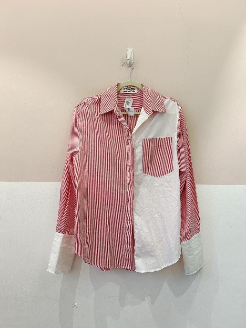 Camisa listrada vermelha Hoodmood M