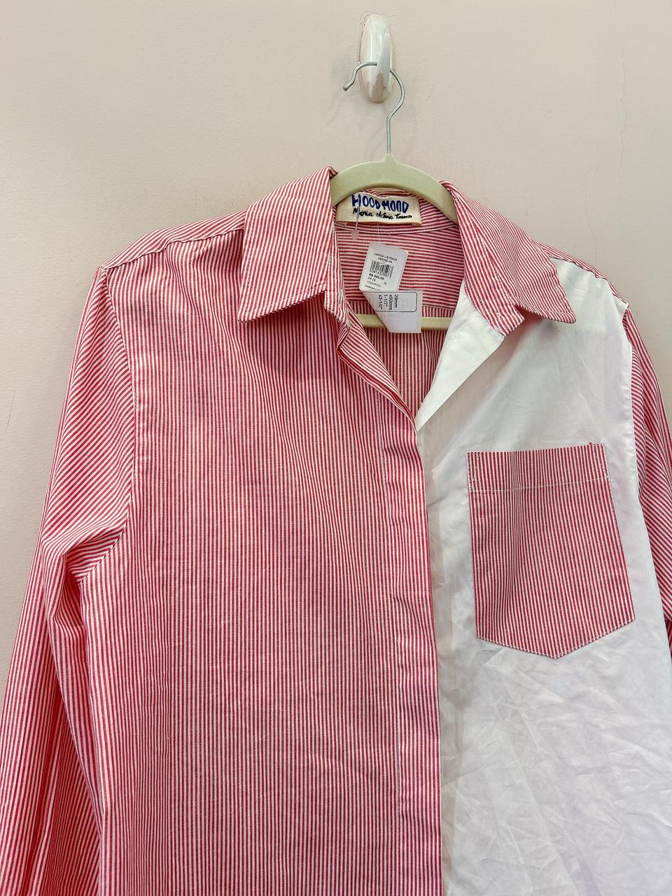 Camisa listrada vermelha Hoodmood M