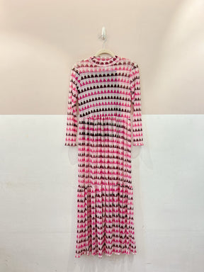 Vestido longo tule estampado Zaye PP