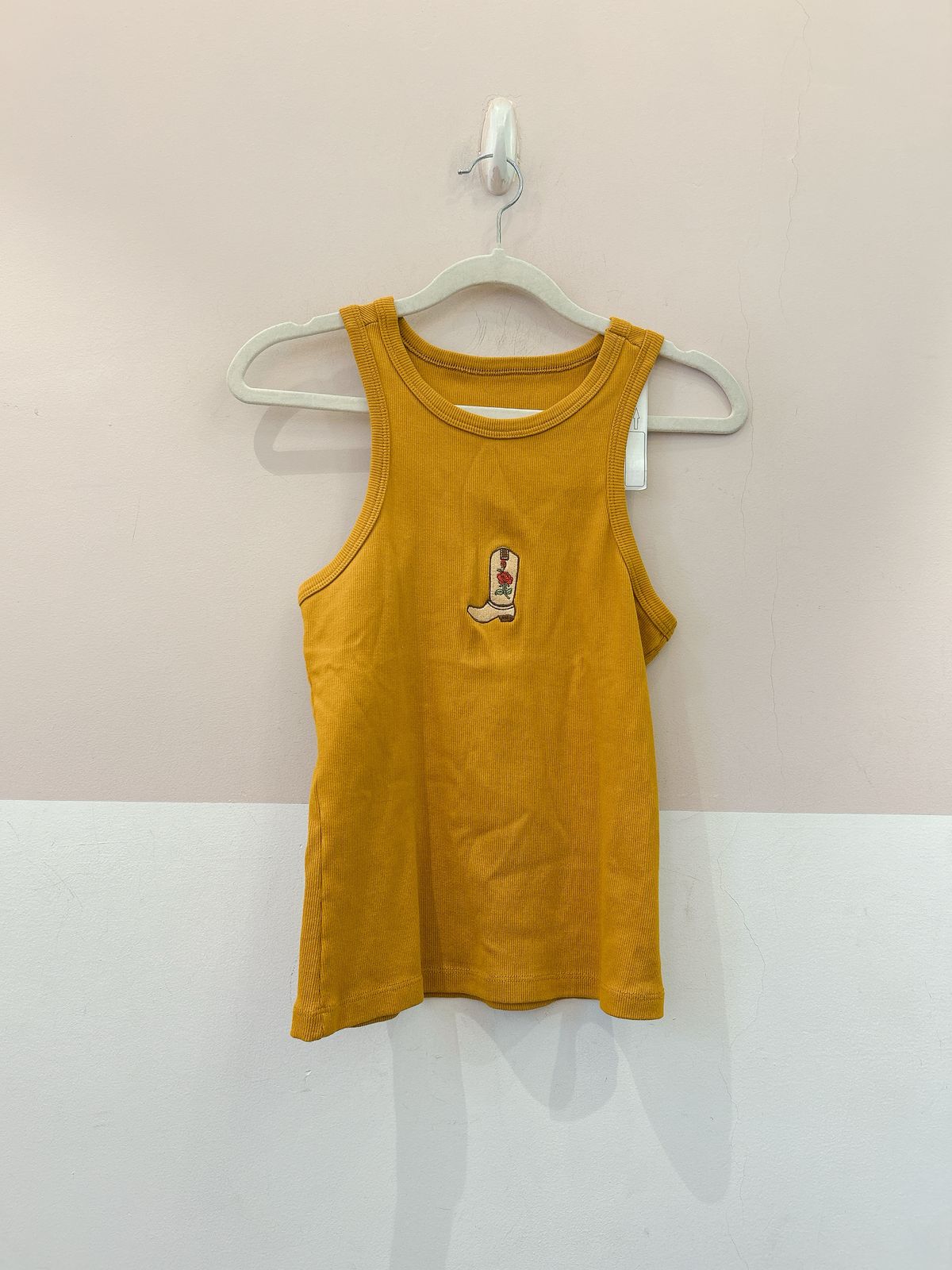 Regata canelada mostarda P