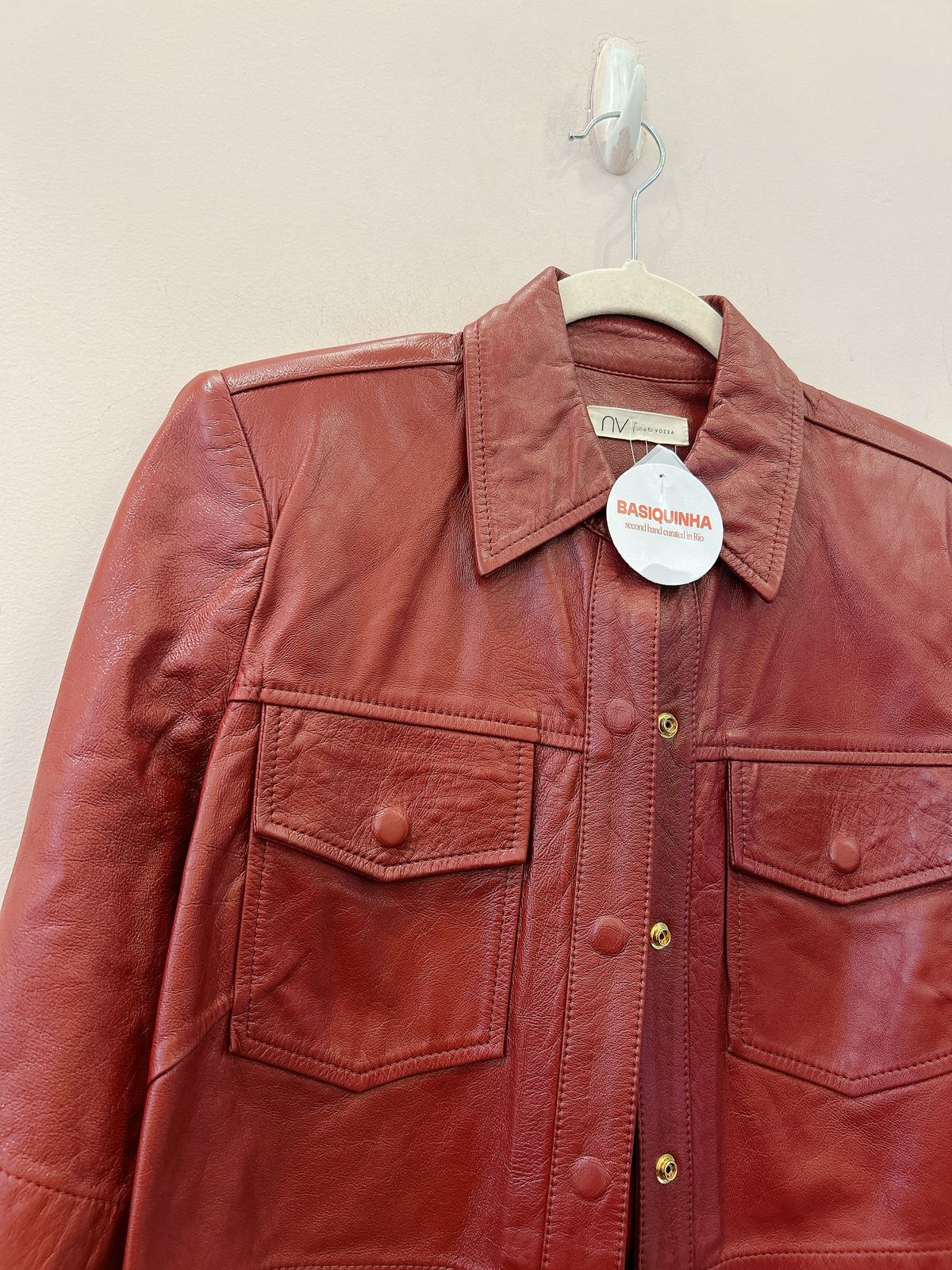 Camisa couro vinho ligia BY NV M