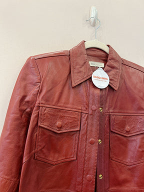 Camisa couro vinho ligia BY NV M
