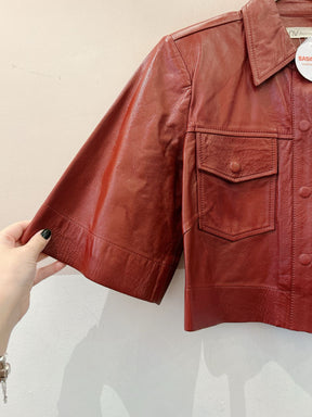 Camisa couro vinho ligia BY NV M