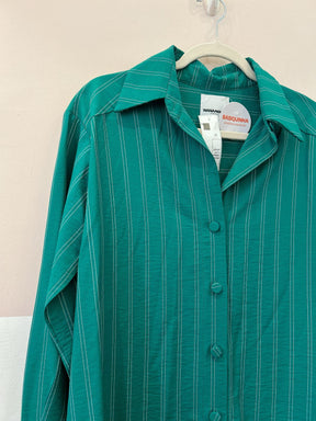 Camisa verde listrada Nanaminze PP