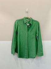 Camisa verde botões Maria Filó P