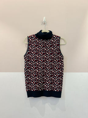 Blusa tricot gola marinho Maria Filó G