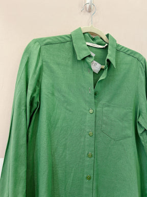 Camisa verde botões Maria Filó P