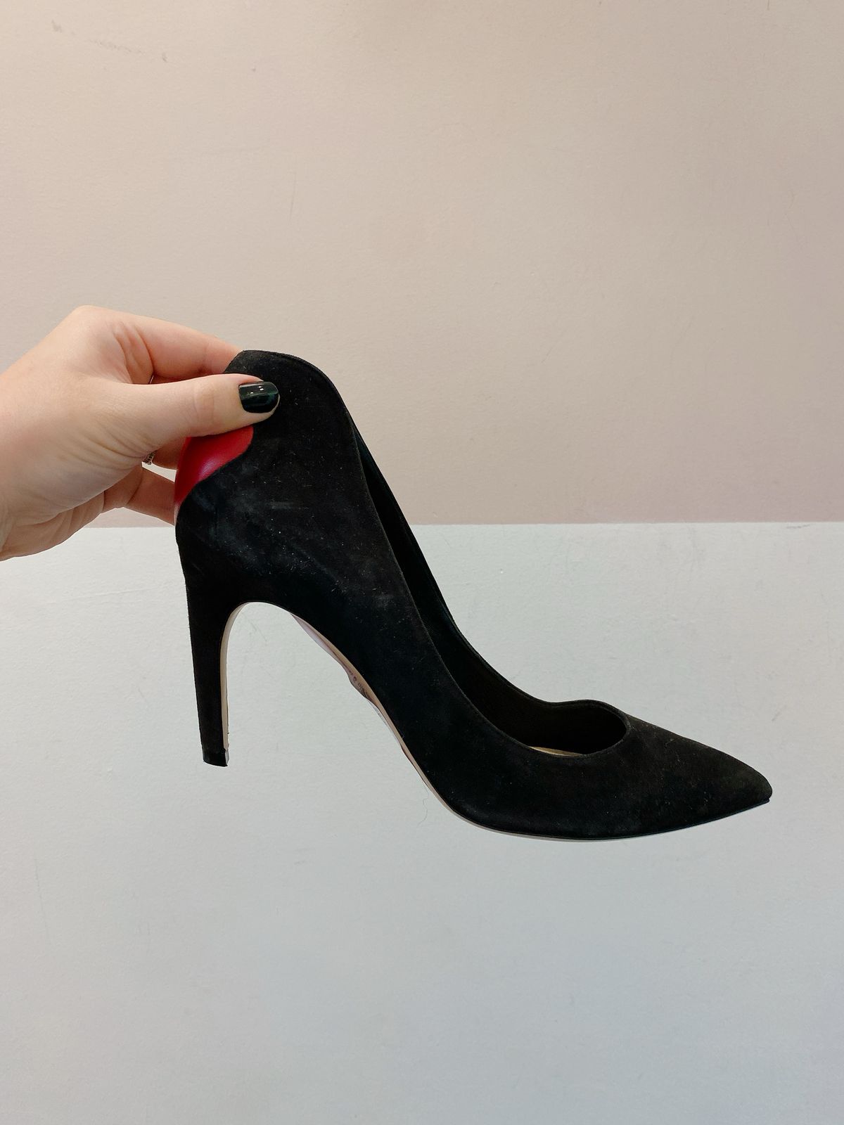 Scarpin preto coração Dior 38
