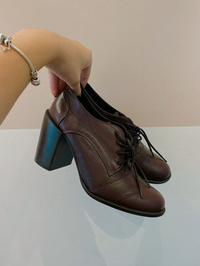 Oxford salto couro vinho Tami 36