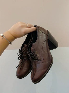 Oxford salto couro vinho Tami 36