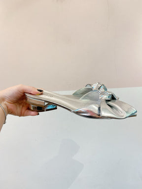 Rasteira prata Arezzo 37