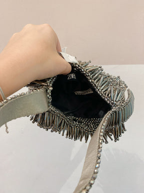 Bolsa chumbo miçangas Zara