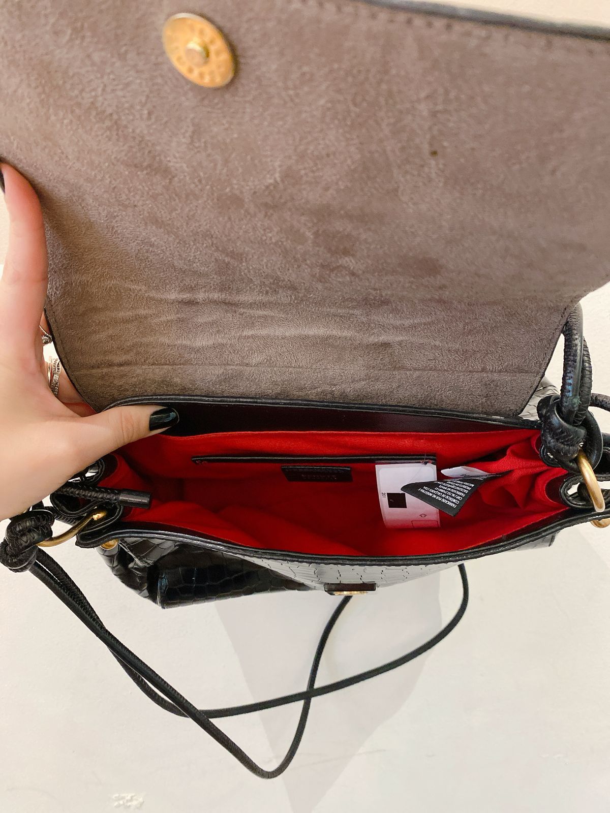 Bolsa preta croco Schutz